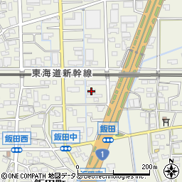 静岡県浜松市中央区飯田町448周辺の地図