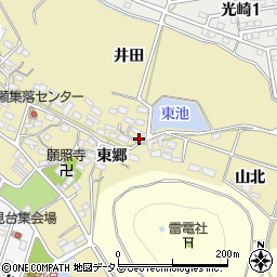 愛知県田原市波瀬町東郷39周辺の地図