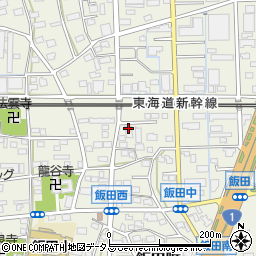 静岡県浜松市中央区飯田町398周辺の地図