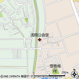 静岡県袋井市浅岡642周辺の地図