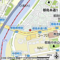 トヨタレンタリース大阪都島本通店周辺の地図