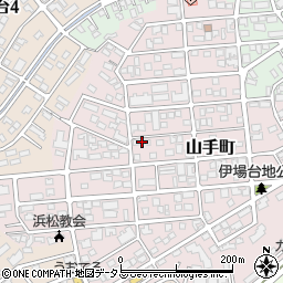 静岡県浜松市中央区山手町28-18周辺の地図