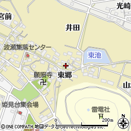 愛知県田原市波瀬町東郷59周辺の地図