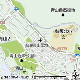 ＵＲ奈良青山２号棟周辺の地図