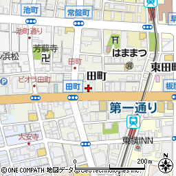 静岡県浜松市中央区田町229周辺の地図