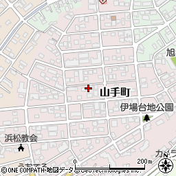 静岡県浜松市中央区山手町28-22周辺の地図