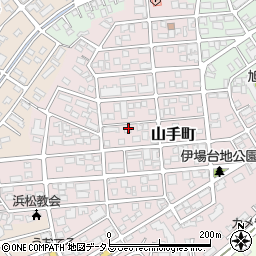静岡県浜松市中央区山手町28-20周辺の地図