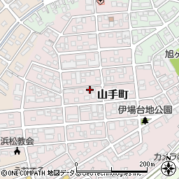 静岡県浜松市中央区山手町28-23周辺の地図