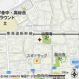 静岡県浜松市中央区飯田町656周辺の地図