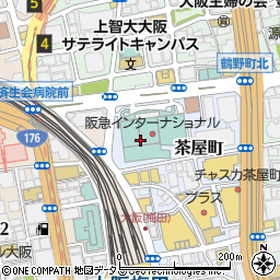 大阪府大阪市北区茶屋町19-19周辺の地図