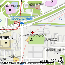 Ｊネットレンタカー鶴見緑地店周辺の地図