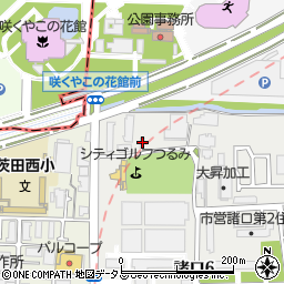 Ｊネットレンタカー鶴見緑地店周辺の地図