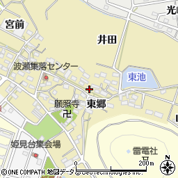 愛知県田原市波瀬町東郷60周辺の地図