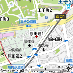 〒657-0837 兵庫県神戸市灘区原田通の地図