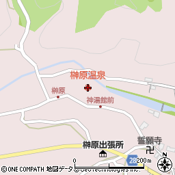 榊原温泉周辺の地図