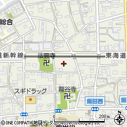 静岡県浜松市中央区飯田町648周辺の地図