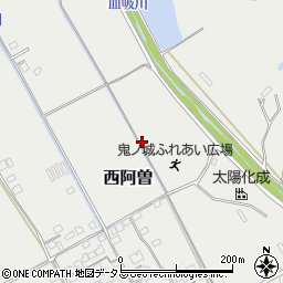 岡山県総社市西阿曽周辺の地図