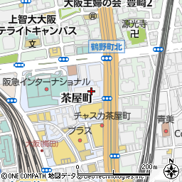 大阪府大阪市北区茶屋町17周辺の地図