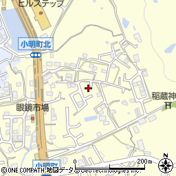 奈良県生駒市小明町413-7周辺の地図