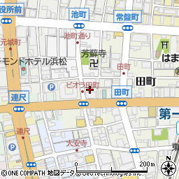 タイムズりそな銀行浜松支店駐車場周辺の地図
