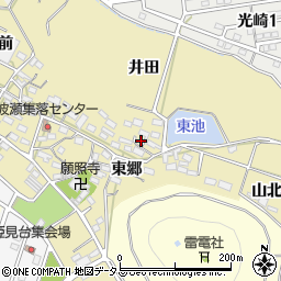 愛知県田原市波瀬町東郷51周辺の地図