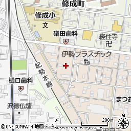 三重県津市幸町25-28周辺の地図