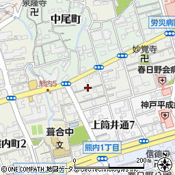 野崎通7丁目福山邸[akippa]駐車場周辺の地図