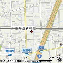 静岡県浜松市中央区飯田町443周辺の地図