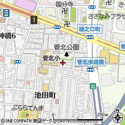 大阪府大阪市北区菅栄町4-8周辺の地図