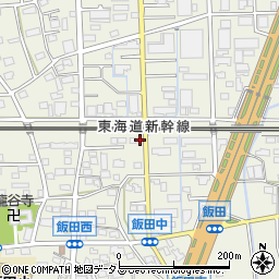 静岡県浜松市中央区飯田町442周辺の地図