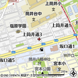 グランディア新神戸周辺の地図