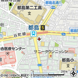 大阪王将 都島店周辺の地図