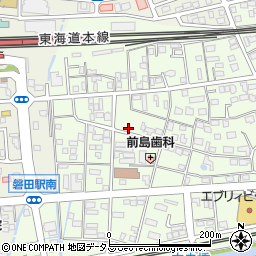 静岡県磐田市二之宮周辺の地図