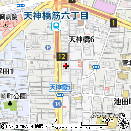 スエヒロ天神橋店周辺の地図