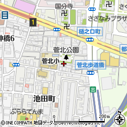 大阪府大阪市北区菅栄町4-9周辺の地図