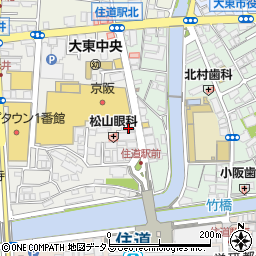 大阪シティ信用金庫住道支店周辺の地図