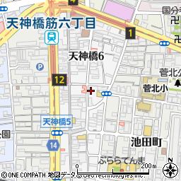 地鶏専門店 彩鶏どり 天満周辺の地図