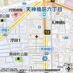 大阪府大阪市北区浪花町12周辺の地図