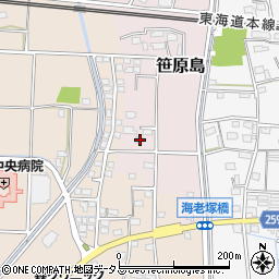静岡県磐田市笹原島176-2周辺の地図