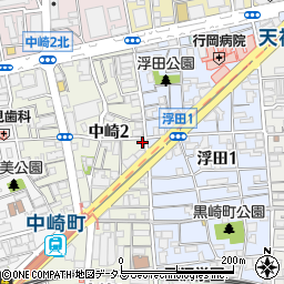 亀井組本社ビル周辺の地図