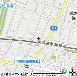 静岡県浜松市中央区鶴見町280周辺の地図