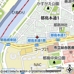セブンイレブン大阪都島本通１丁目店周辺の地図