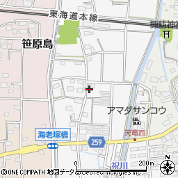 静岡県磐田市海老塚627周辺の地図