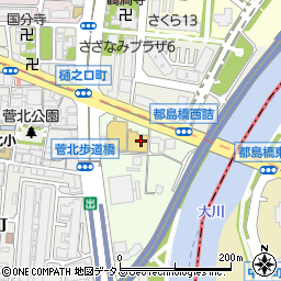 大阪トヨペット　北店周辺の地図