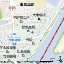 兵庫県尼崎市東初島町周辺の地図