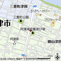 三重県津市柳山津興580周辺の地図