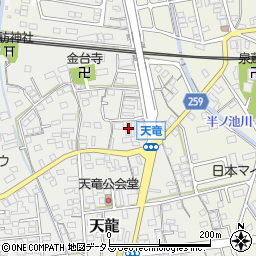 静岡県磐田市天龍181周辺の地図