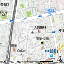 中崎ＷＥＳＴビル周辺の地図
