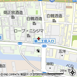 ローソン神戸御影本町１丁目店周辺の地図