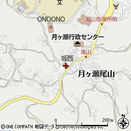 坂西周辺の地図